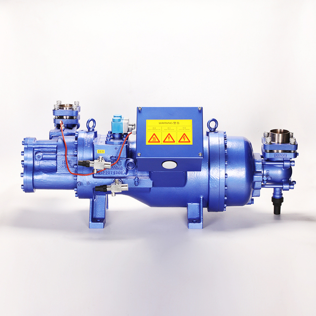 Compressor de parafuso semi-hermético de duplo estágio