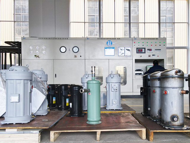 Linha de montagem moderna para compressores