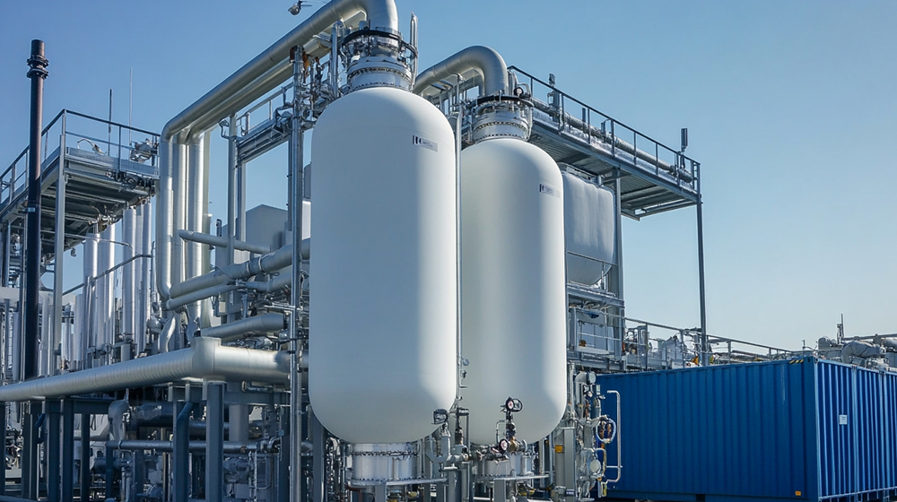 Compressor de parafuso industrial para resfriamento químico