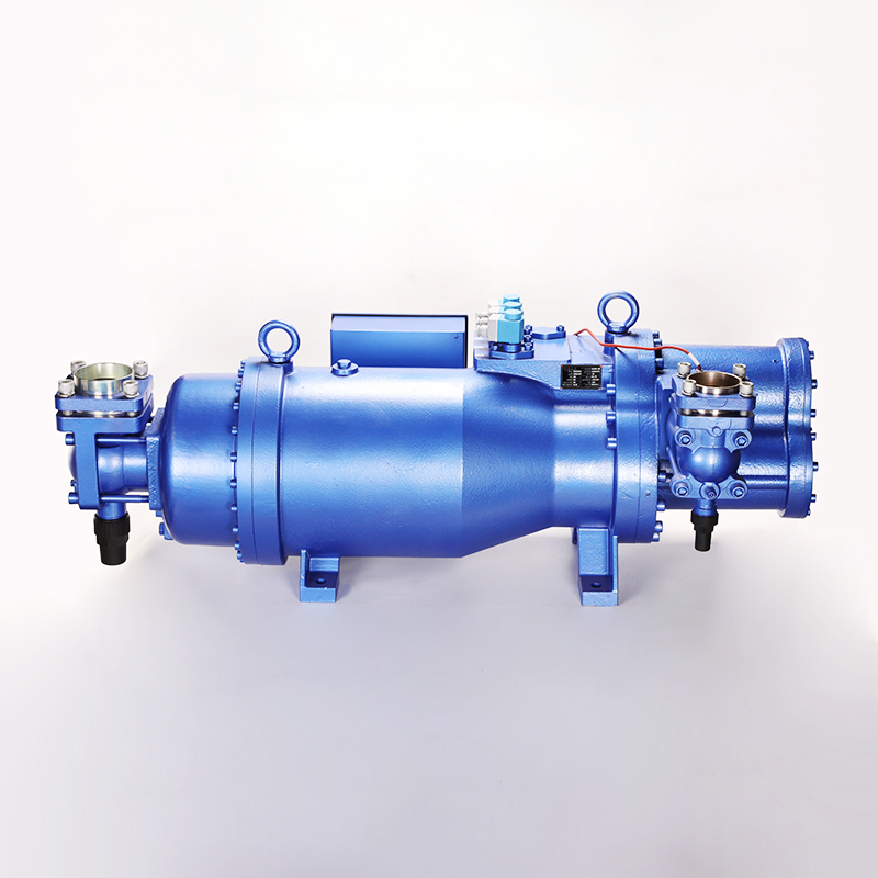 Mecanismo de v&aacute;lvula deslizante de compressor de parafuso industrial e painel de controle